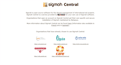 Desktop Screenshot of central.sigmah.org