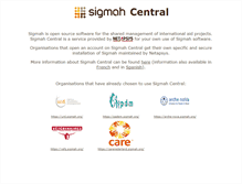 Tablet Screenshot of central.sigmah.org